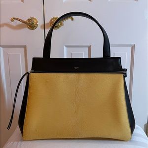 Celine Edge Yellow Calf Hair and Leather